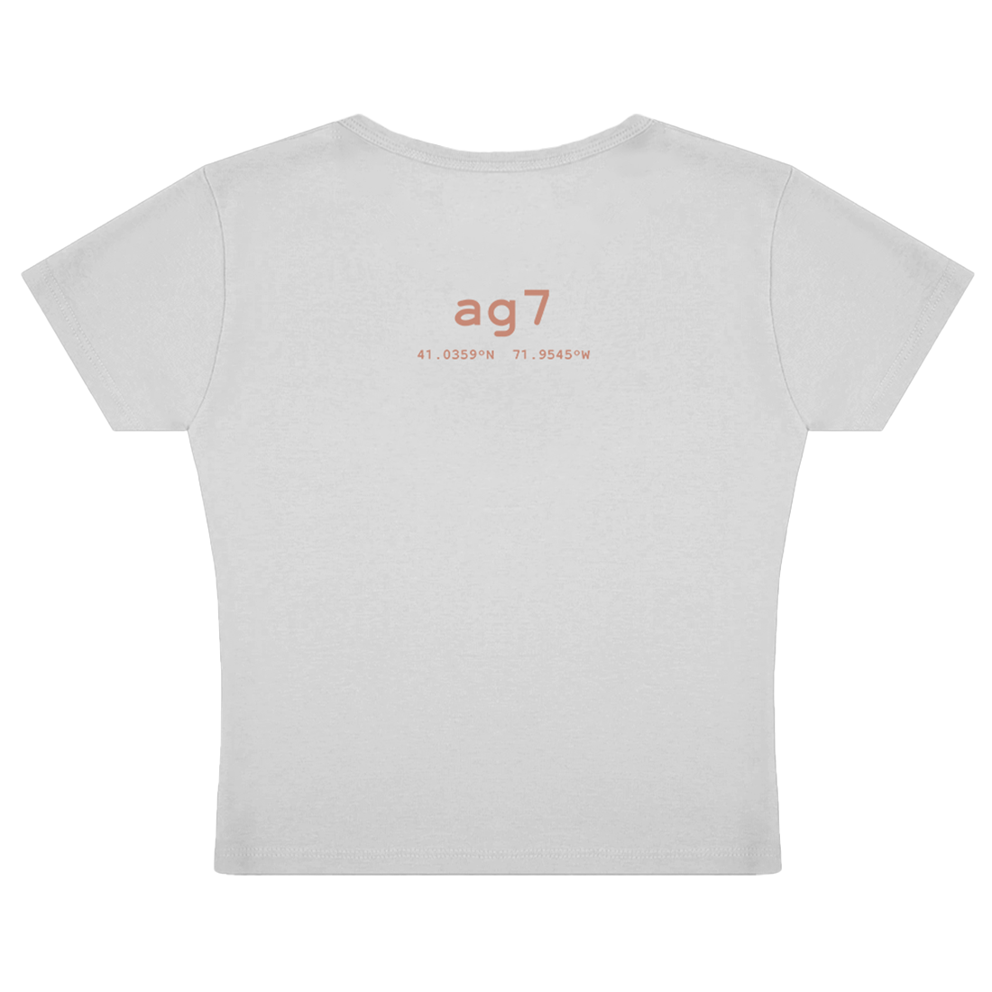 ag7 tee-shirt blanc court