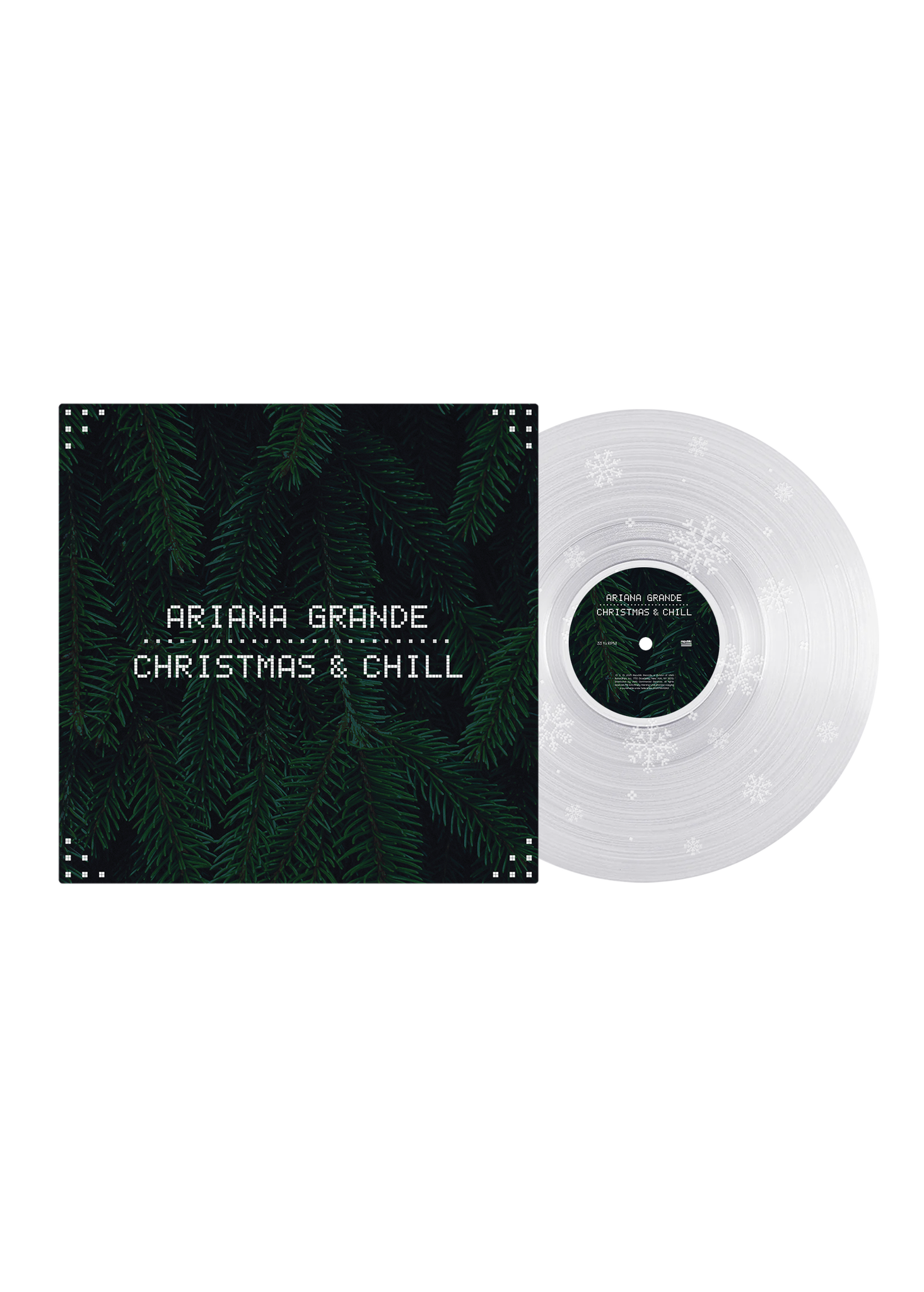 christmas & chill 10th anniversary edition lp (clear w/ snowflake etching)