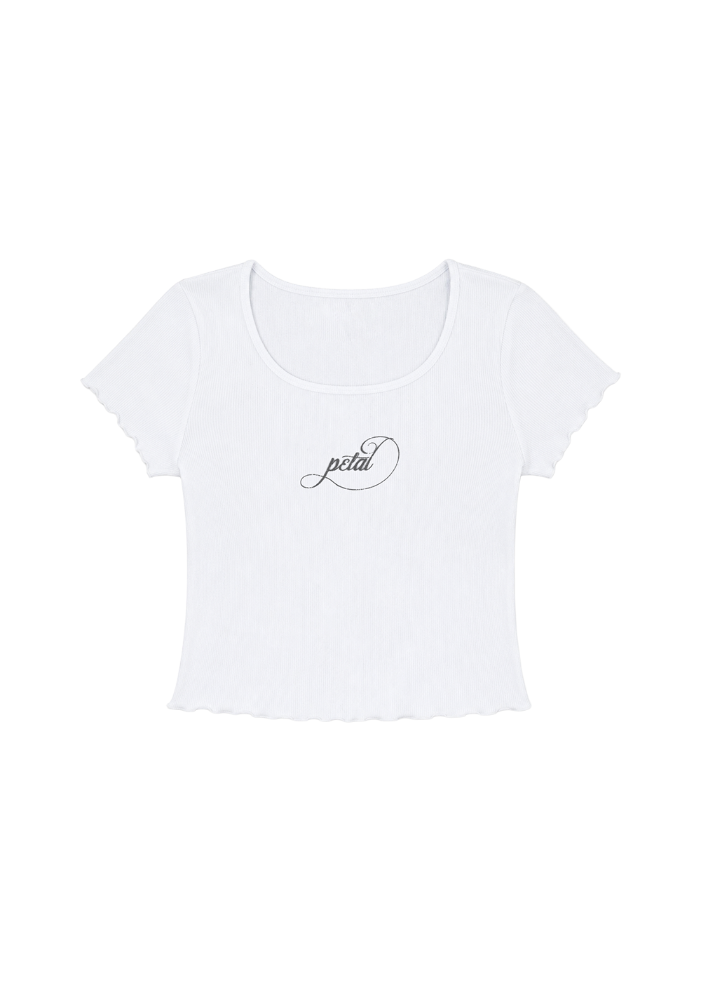 petal ripped photo baby tee