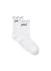 petal socks (white)